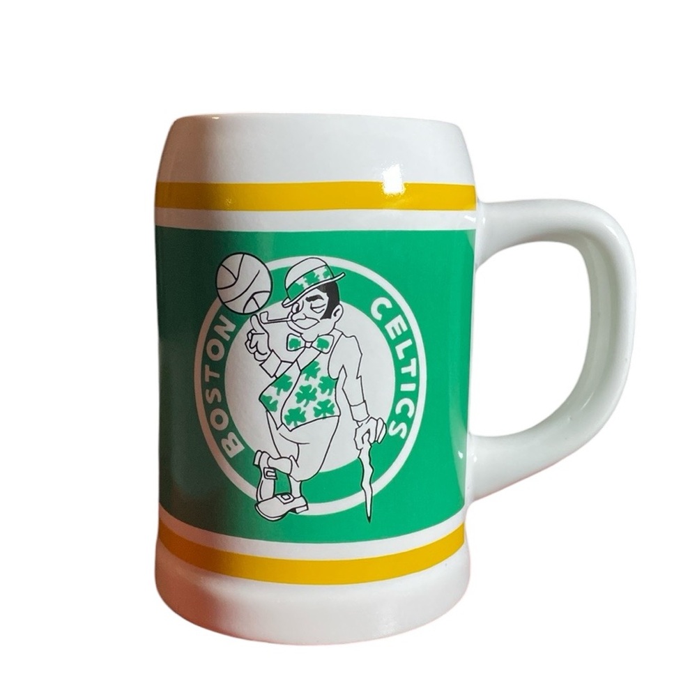 NBA Boston Celtics Vintage Logo 1976-1996 Logo, Coffee Mug Cup Licensed By Papel